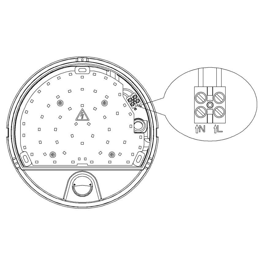 Top Light - LED-ulko-seinävalaisin liiketunnistimella ja hämäräkytkimellä BARI LED/15W/230V 4000K IP54