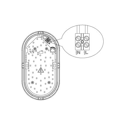 Top Light - LED-ulkoseinävalaisin BARI LED/15W/230V 4000K IP54
