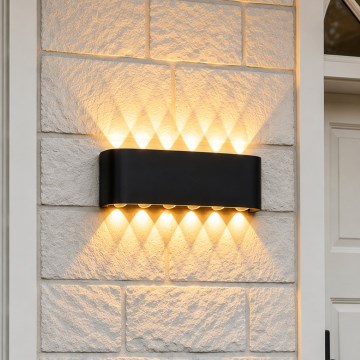 Top Light - LED Ulkoseinävalaisin RAY LED/10W/230V 3000/4000/6500K IP54 musta