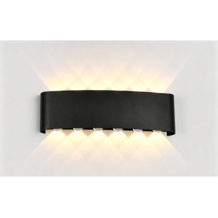 Top Light - LED Ulkoseinävalaisin RAY LED/10W/230V 3000/4000/6500K IP54 musta