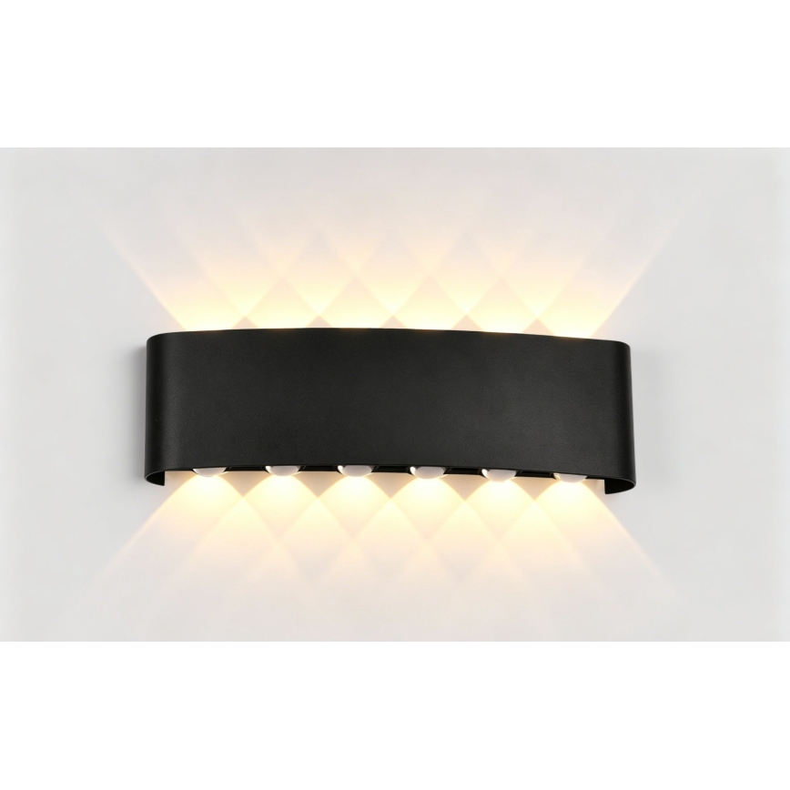 Top Light - LED Ulkoseinävalaisin RAY LED/10W/230V 3000/4000/6500K IP54 musta