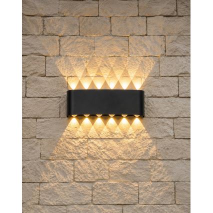 Top Light - LED Ulkoseinävalaisin RAY LED/10W/230V 3000/4000/6500K IP54 musta