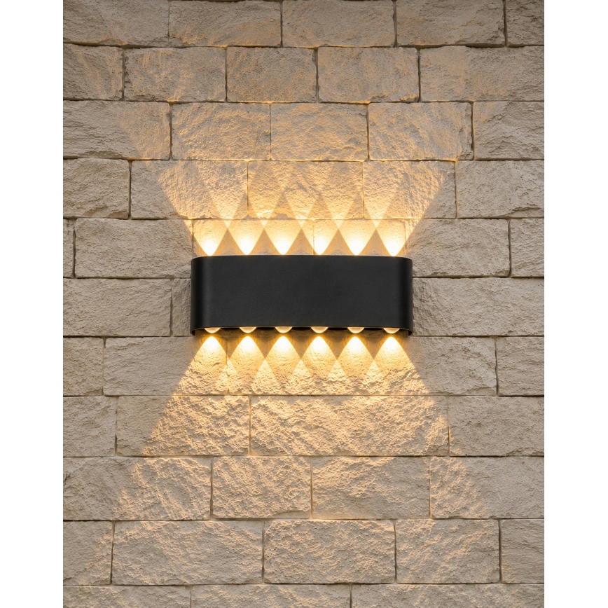 Top Light - LED Ulkoseinävalaisin RAY LED/10W/230V 3000/4000/6500K IP54 musta