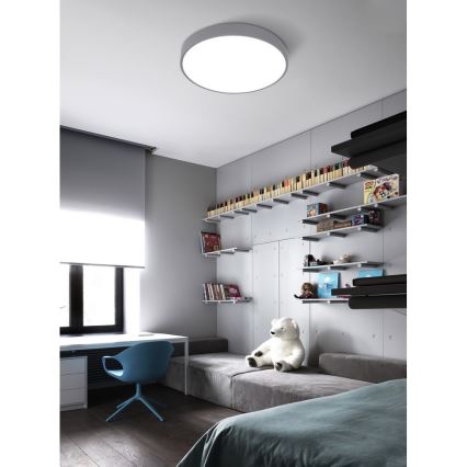 Top Light Metal 40S RC - himmennettävä LED-kattovalaisin LED/51W/230V harmaa + kaukosäädin