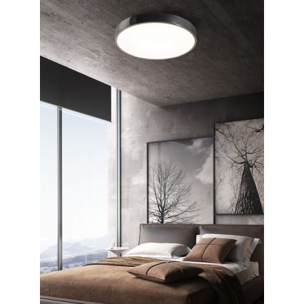 Top Light Metalli 40CR +kaukosäädin - Himmennettävä LED-kattovalaisin METAL LED/51W/230V kiiltävä kromi + kauko-ohjaus