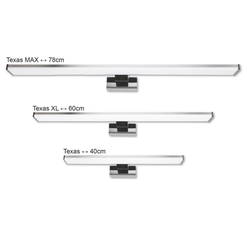 Top Light TEXAS - Kylpyhuoneen LED-peilivalo TEXAS LED/8W/230V IP44