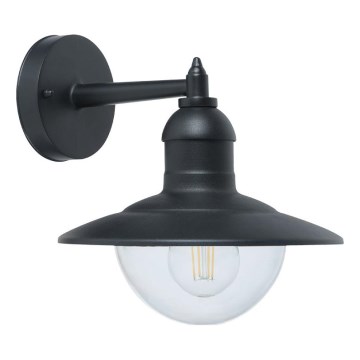 Top Light - Ulkoseinävalaisin VERONA 1xE27/12W/230V IP44 musta
