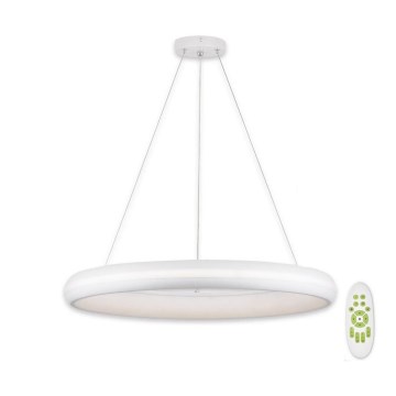 Top Valaistus - Himmennettävä LED-kattokruunu johdossa FUTURA LED/60W/230V valkoinen + kauko-ohjaus