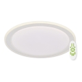 Top Valaistus - Himmennettävä LED-kattovalaisin NORMAN LED/60W/230V halkaisija 49 cm valkoinen + kauko-ohjaus