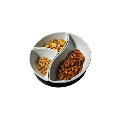 TORO 3-osainen kulho- ja tarjotinsetti, keramiikka/puu