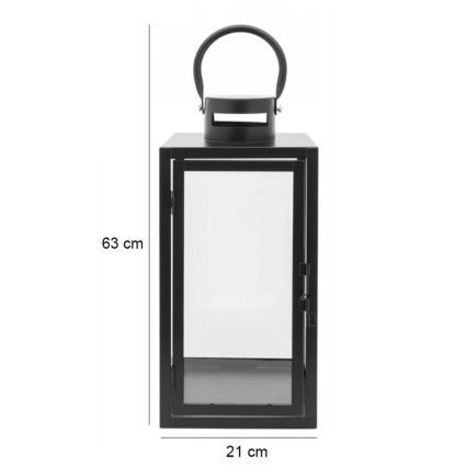 TOWER-koristelyhty 63 cm musta