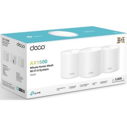 TP-Link - 3 kpl Wi‑Fi 6 mesh-järjestelmä koko kotiin Deco X10