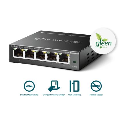 TP-Link - 5-porttinen gigabitin Easy Smart -kytkin