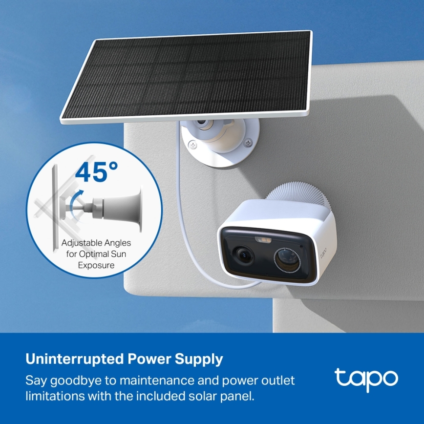 TP-Link - Älykäs aurinkokamera 5200 mAh 5V IP65 Wi-Fi