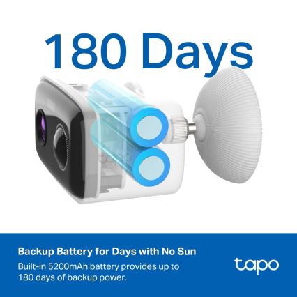 TP-Link - Älykäs aurinkokamera 5200 mAh 5V IP65 Wi-Fi