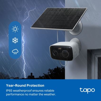 TP-Link - Älykäs aurinkokamera 5200 mAh 5V IP65 Wi-Fi