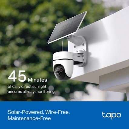 TP-Link - Älykäs aurinkokamera 5V IP65 Wi-Fi