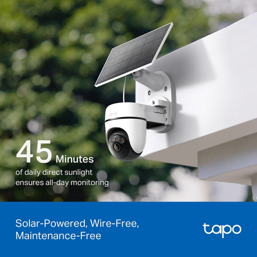 TP-Link - Älykäs aurinkokamera 5V IP65 Wi-Fi