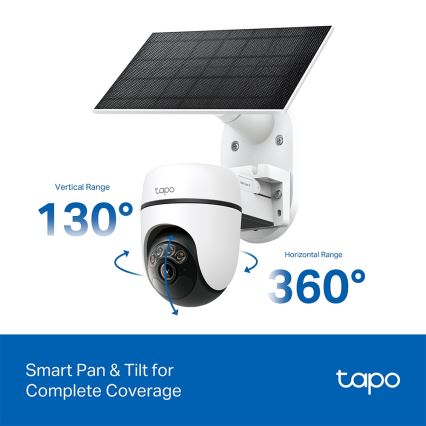 TP-Link - Älykäs aurinkokamera 5V IP65 Wi-Fi