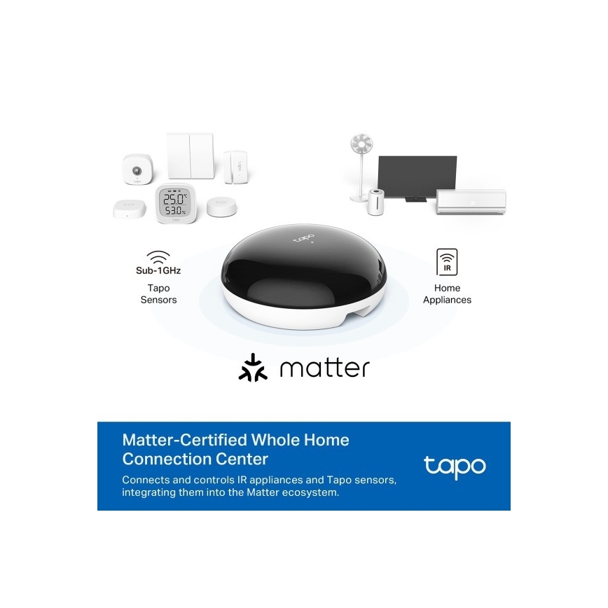 TP-Link - Älykäs infrapunaohjain Hub MATTER Wi-Fi