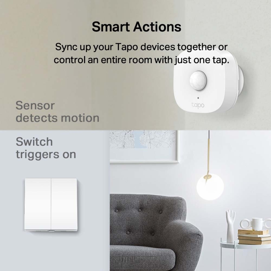 TP-Link - Älykäs kaksipainikkeinen valokatkaisin 2xAAA Wi-Fi