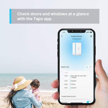 TP-Link - Älykäs kontaktianturi 1xCR2032 Wi-Fi