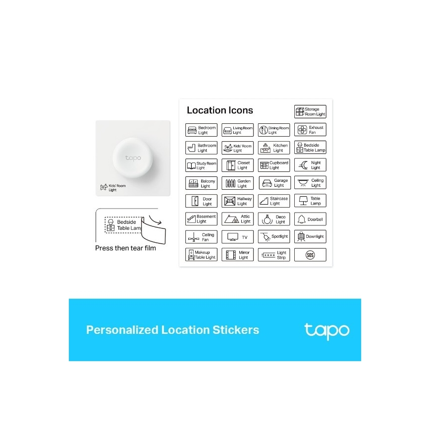 TP-Link - Älykäs kosketushimmennin 1xCR2032 Wi-Fi