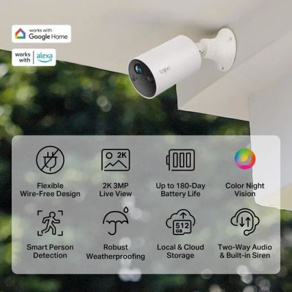 TP-Link - Älykäs ulkokamera anturilla IP65 Wi-Fi