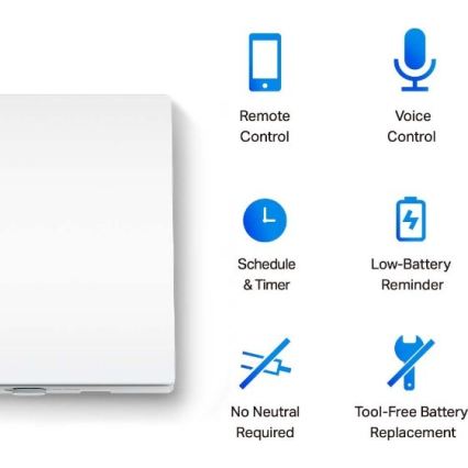 TP-Link - Älykäs valokytkin 2xAAA Wi-Fi