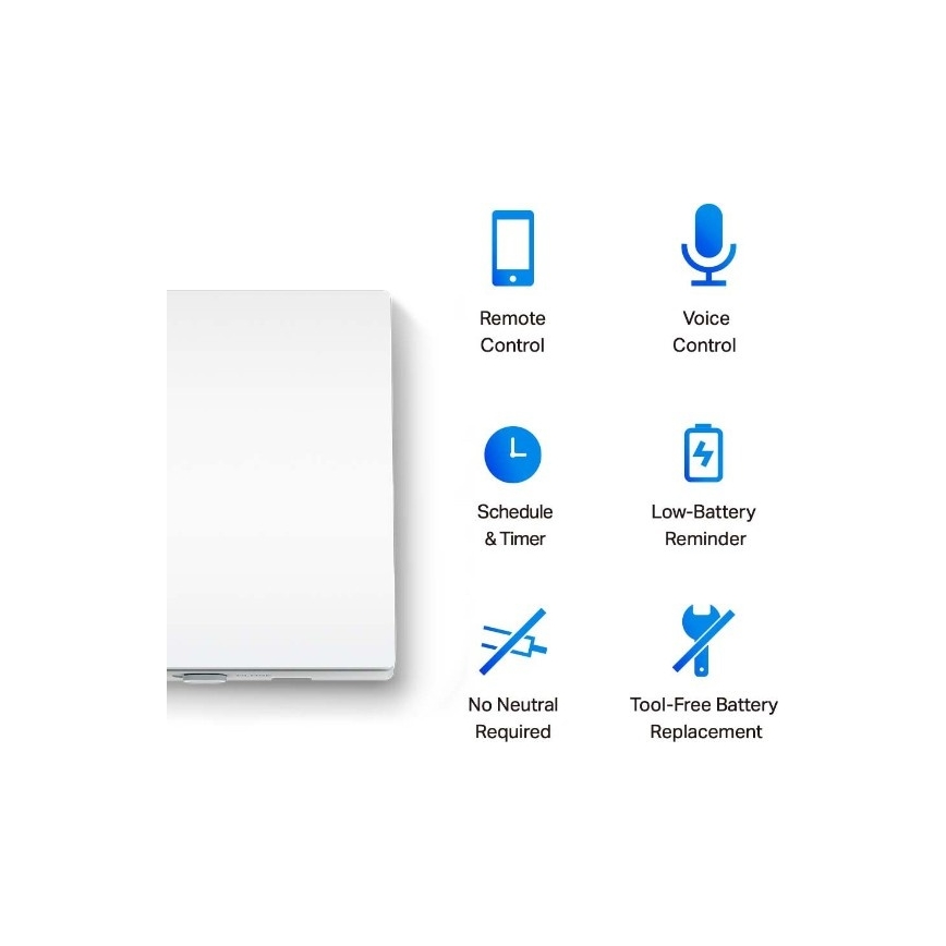 TP-Link - Älykäs valokytkin 2xAAA Wi-Fi