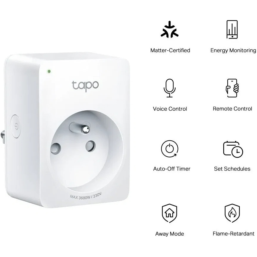 TP-Link - Älypistoke E MATTER 3680W Wi-Fi