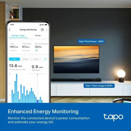 TP-Link - Älypistoke E MATTER 3680W Wi-Fi
