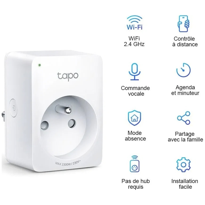 TP-Link - Älypistorasia E 2300W Wi-Fi