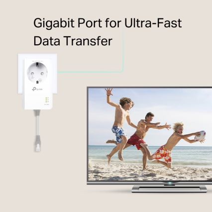 TP-Link - Gigabitin läpivientinen Powerline Wi-Fi-setti