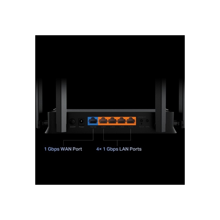 TP-Link - Kaksikaistainen Wi-Fi 7 -reititin Archer BE220