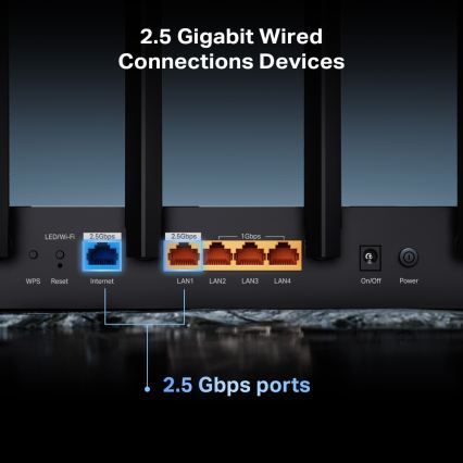TP-Link - Kaksikaistainen Wi-Fi 7 -reititin Archer BE400