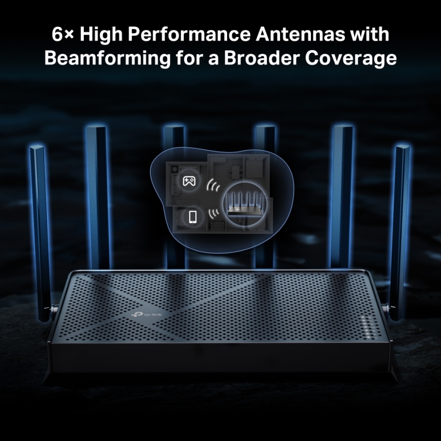 TP-Link - Kaksikaistainen Wi-Fi 7 -reititin Archer BE400