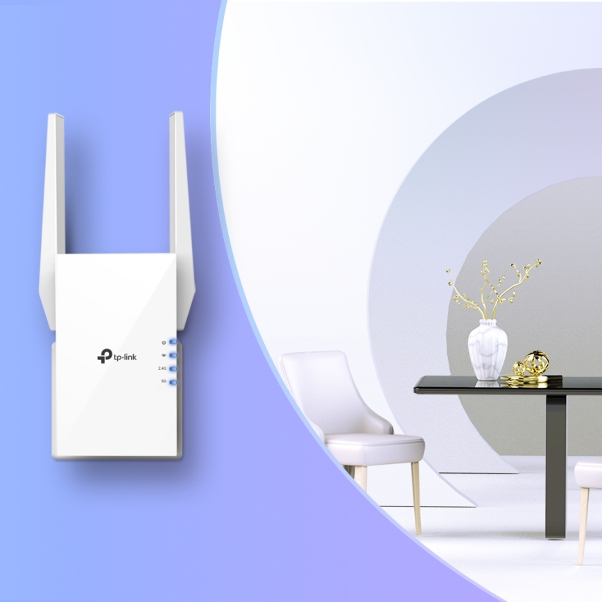 TP-Link - Kaksikaistainen Wi‑Fi 6 -verkon laajennin RE505X