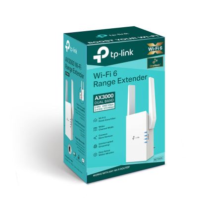 TP-Link - Kaksitaajuuksinen Wi-Fi 6 -laajennin RE705X