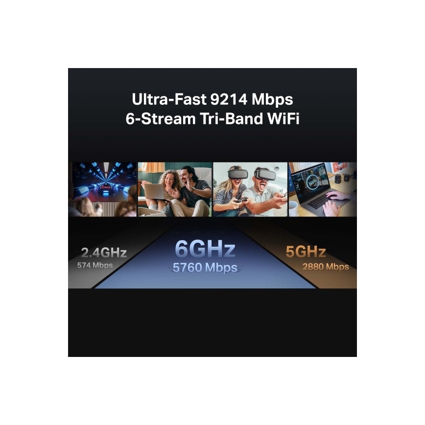 TP-Link - Kolmikaistainen Wi‑Fi 7 -reititin Archer BE550