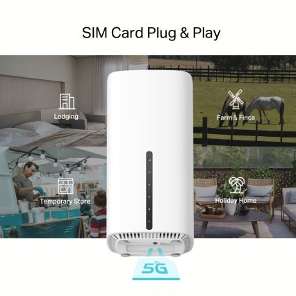 TP-Link - Langaton kaksikaistainen gigabitin 5G Wi-Fi-reititin Archer NX200