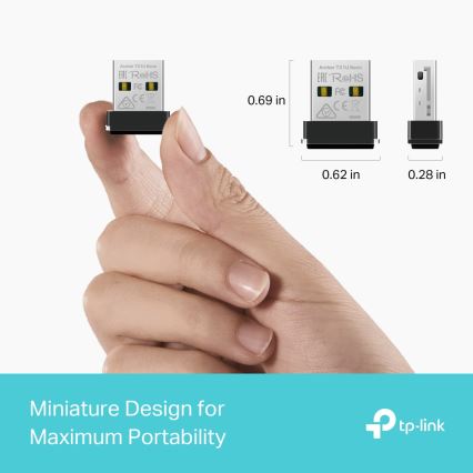 TP-Link - Langaton Wi-Fi 6 USB-nanoadapteri Archer TX1U Nano