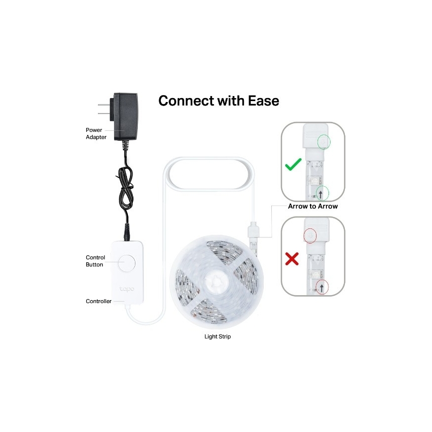 TP-Link - LED RGBW Himennettävä nauha 5 m LED/13W/230V Wi-Fi