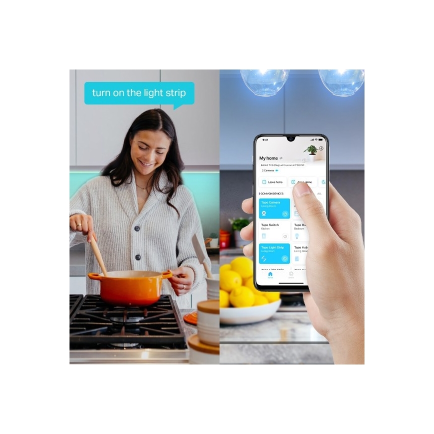 TP-Link - LED RGBW himmennettävä nauha 5 m LED/20,5W/230V Wi-Fi