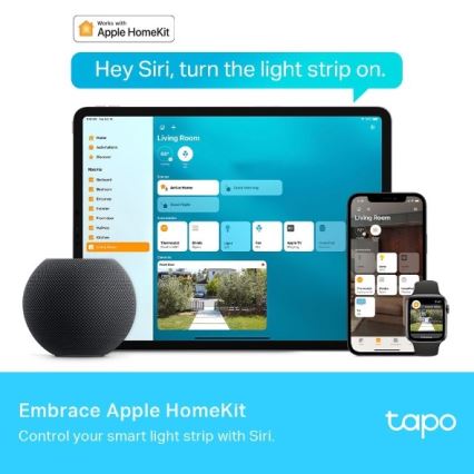 TP-Link - LED RGBW himmennettävä valonauha 5 m LED/24W/230V Wi-Fi