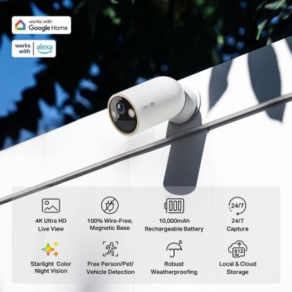 TP-Link - Ulkokamera anturilla 10000 mAh IP66 Wi-Fi