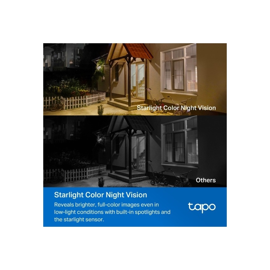 TP-Link - Ulkokäyttöinen aurinkokamera IP66 Wi-Fi