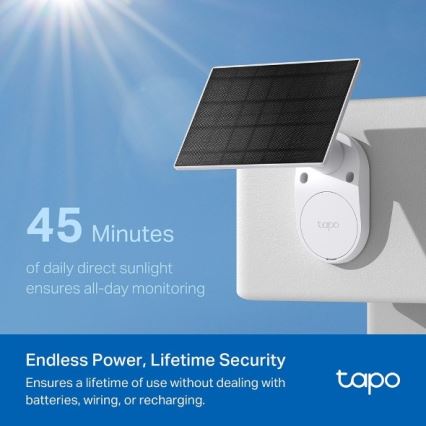 TP-Link - Aurinkokäyttöinen ulkokamera anturilla IP65 Wi‑Fi