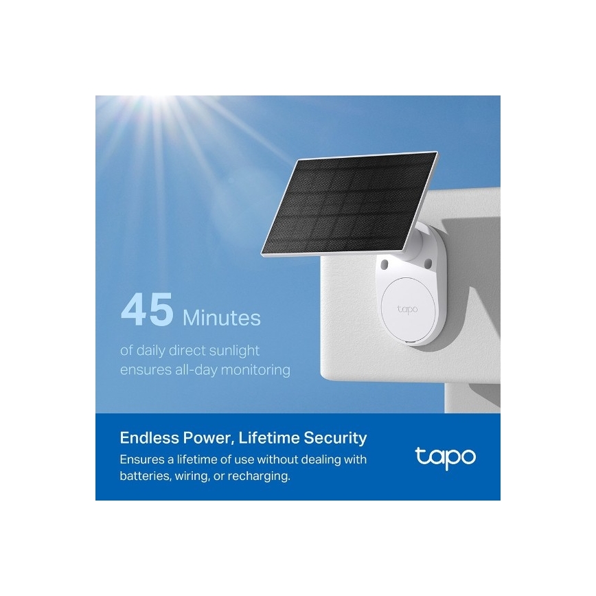 TP-Link - Aurinkokäyttöinen ulkokamera anturilla IP65 Wi‑Fi