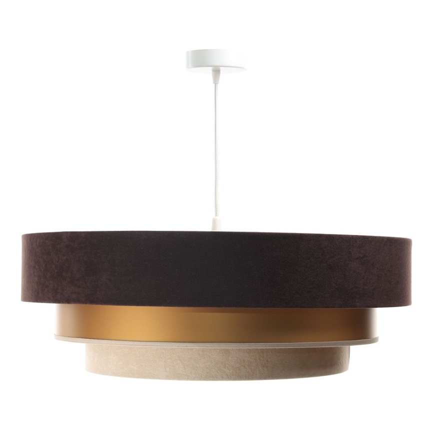 Riippuvalaisin TRINITI 1xE27/60W/230V ruskea/kulta/beige